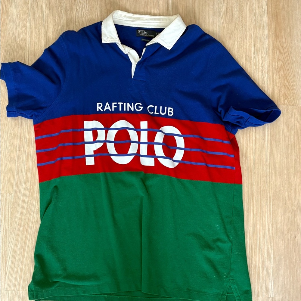 Ralph Lauren  Polo Shirt in Blue, Red, and Green